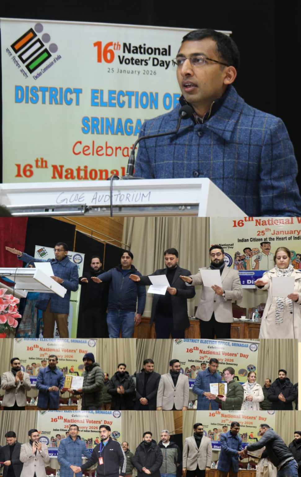 Div Com Kashmir, DC Srinagar felicitate BLOs, distribute EPICs among ...